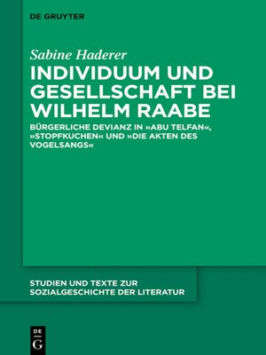 cover image of Individuum und Gesellschaft bei Wilhelm Raabe